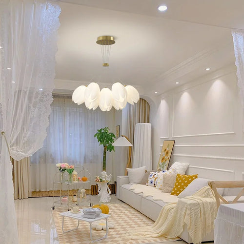 Modern indoor LED pendant light for elegant decor - vue 6 sur 8