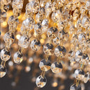 Modern rectangular crystal chandelier for an elegant interior