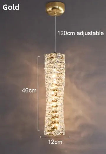 Modern crystal wall light with LED for indoor use - vue 10 sur 18