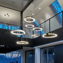 German design c ring pendant light with colour changing