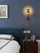 Minimalist designer glass wall light for interiors