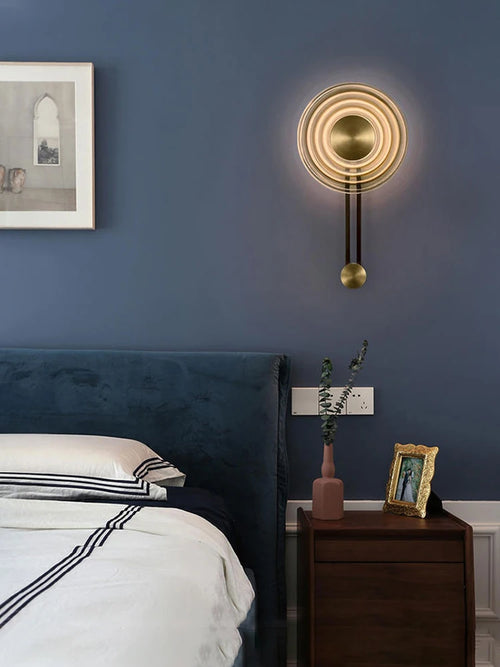 Minimalist designer glass wall light for interiors - vue 2 sur 8