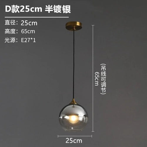 Nordic designer glass chandelier for interior decoration - vue 14 sur 26