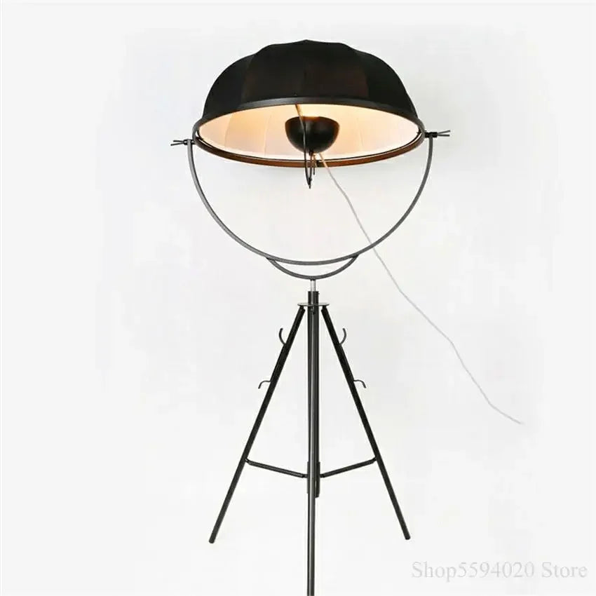 Adjustable tripod LED floor lamp satellite style