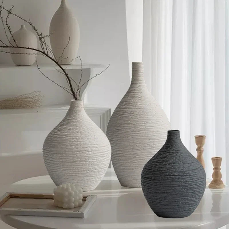 Nordic luxury ceramic decorative vase for interior and office