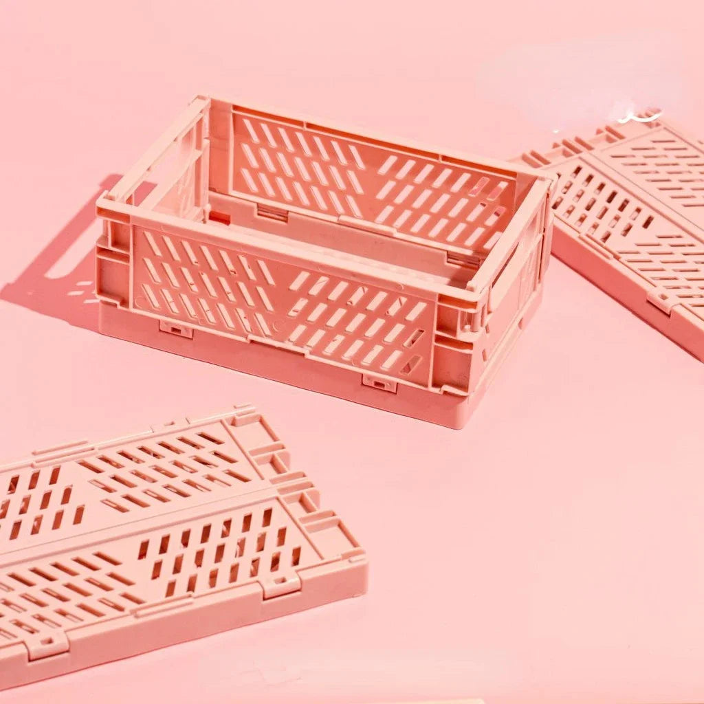 foldable storage basket for makeup jewelry toys and more - vue 5 sur 28