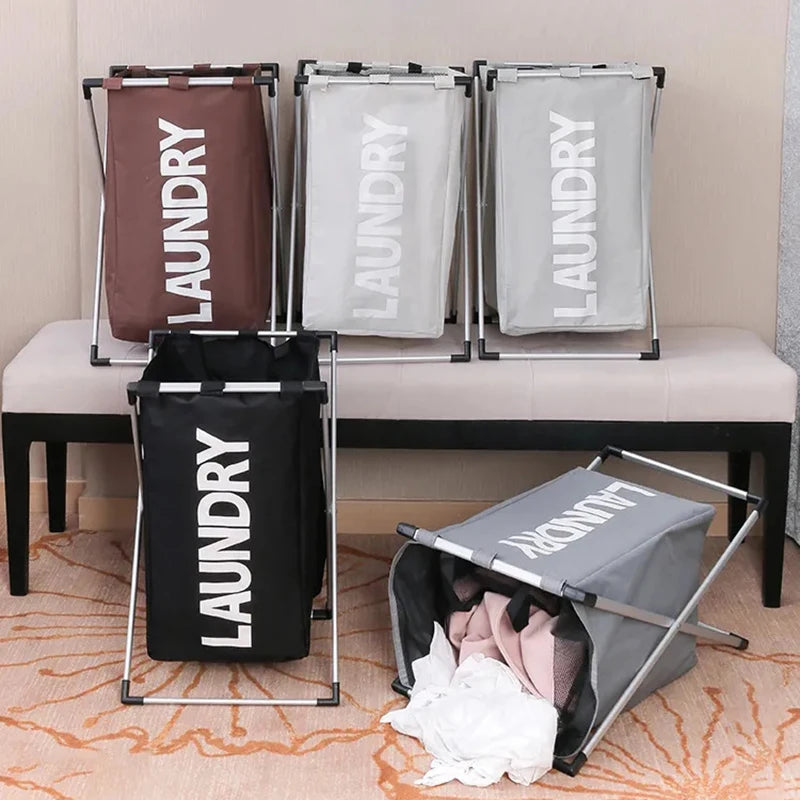 Foldable and waterproof laundry basket for versatile storage - vue 10 sur 11