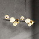 Modern glass LED chandelier for interior decoration