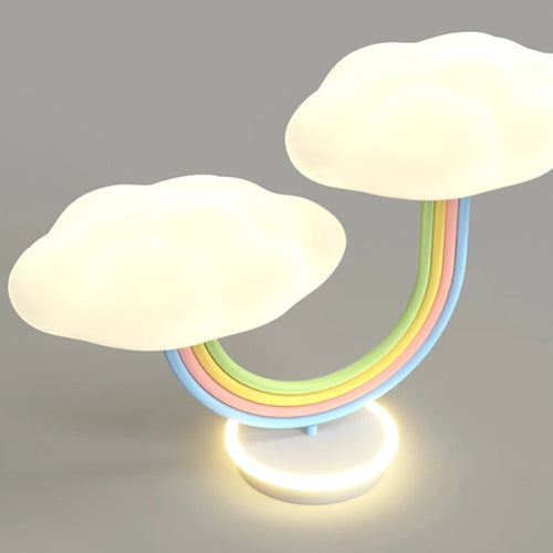 LED rainbow cloud ceiling light for children's room - vue 7 sur 7