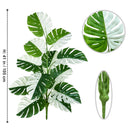 Artificial monstera plant with realistic leaves for indoor decoration