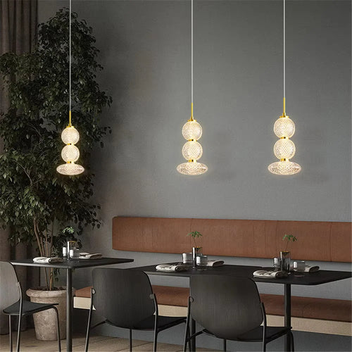 Nordic acrylic pendant light for kitchen and restaurant