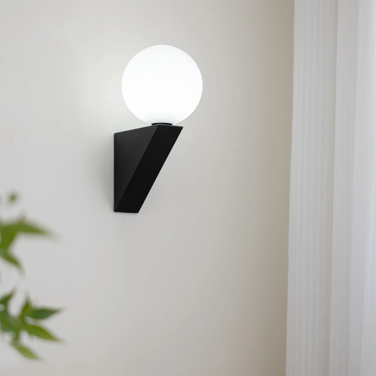 Nordic glass wall light for elegant interiors
