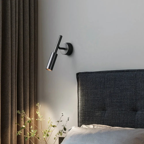 Industrial copper bedside lamp with creative design for reading - vue 5 sur 8