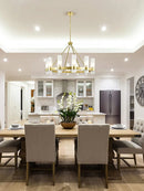 American vintage dimmable LED chandelier for unique lighting