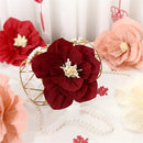 Red paper flower party decoration for festive events