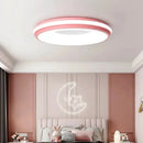 Modern LED ceiling light macaron remote dimming indoor decoration