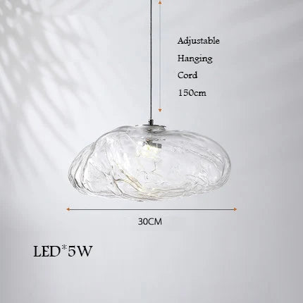 Cloud design glass chandelier for decorative indoor lighting - vue 18 sur 21