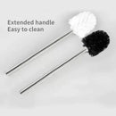 Stainless steel toilet brush for sanitary cleaning