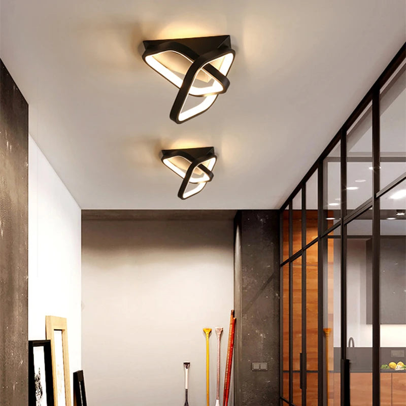 Modern LED ceiling light for hallway, cloakroom, corridor, balcony and foyer, acrylic home decor lighting