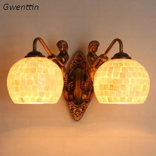 Handmade retro bohemian decorative wall lights - vue 4 sur 13