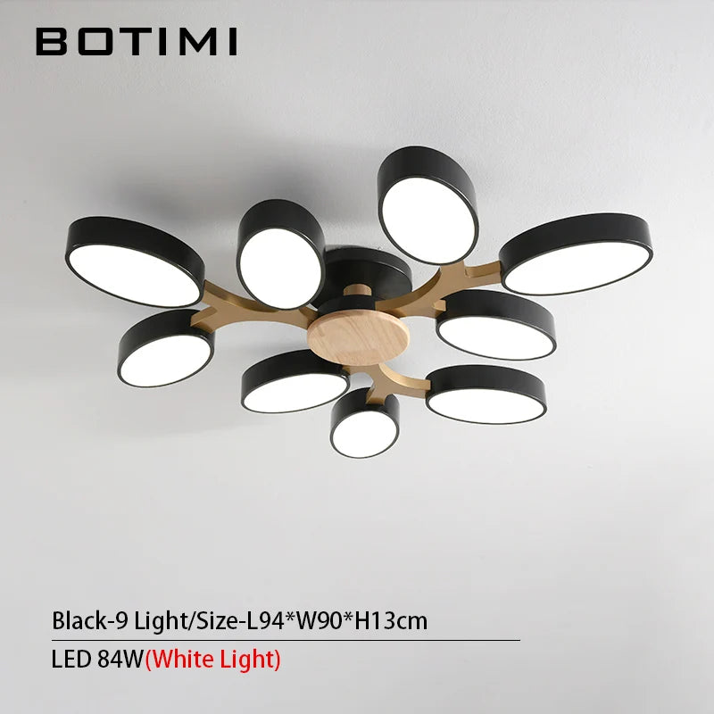 Grey tree-shaped LED ceiling light - vue 21 sur 32