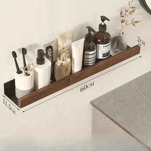étagère murale en bois massif pour rangement pratique sans perforation - vue 11 sur 10