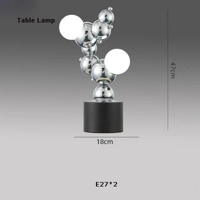 Molecular design LED chandelier trendy lighting 2024 pendant - vue 14 sur 16