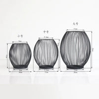 Elegant metal candle holder for weddings and festive decor