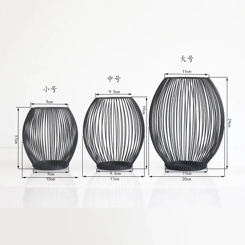Elegant metal candle holder for weddings and festive decor