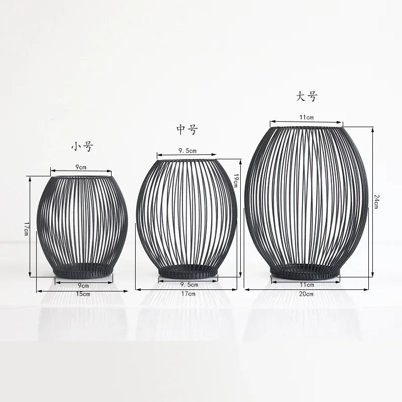 Elegant metal candle holder for weddings and festive decor