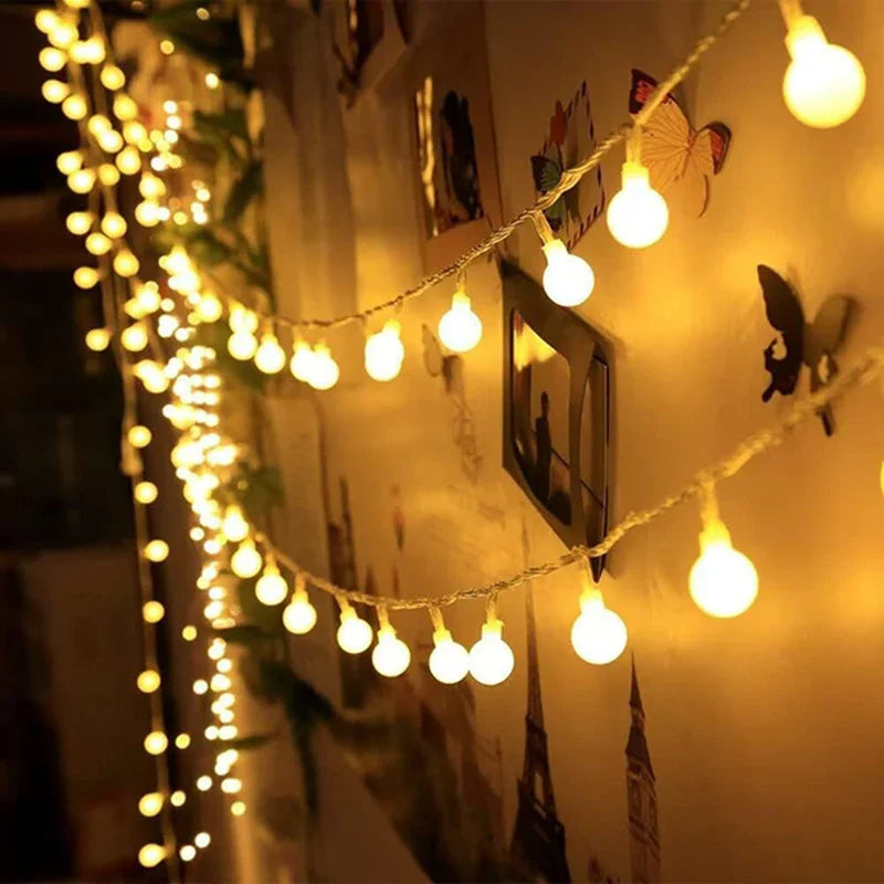 Battery-operated string light for garden and decorative events