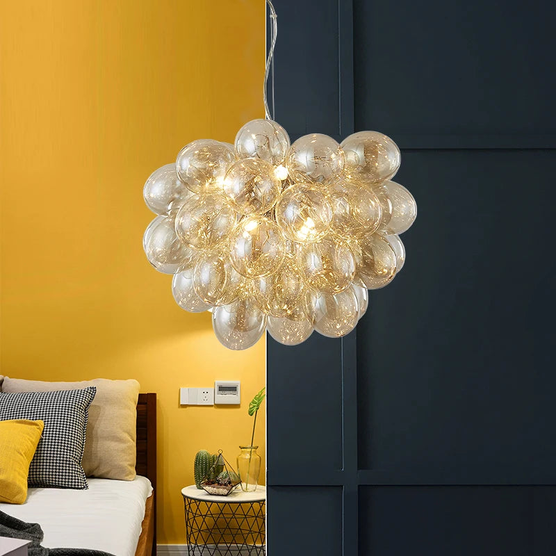 Modern moonriver glass pendant chandelier for decor