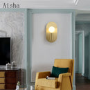 Luxury oval Nordic wall light for interior decoration