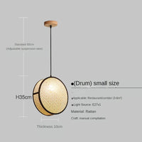 Woven rattan chandelier creative style for a cosy atmosphere
