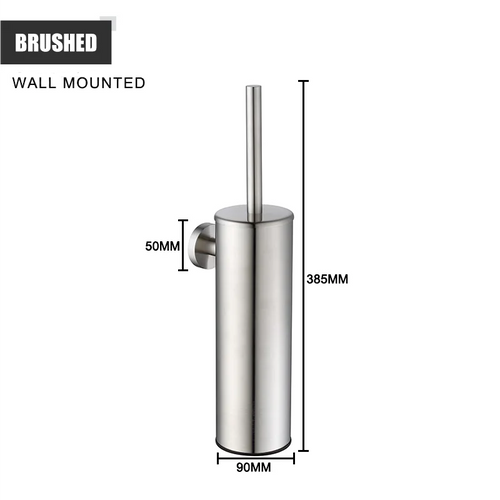 Durable stainless steel wall-mounted toilet brush holder - vue 17 sur 17