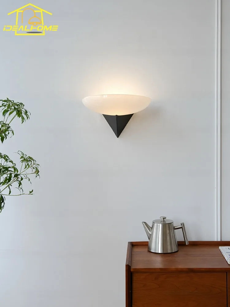 Retro designer Bauhaus style wall light for elegant interiors