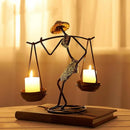 Creative iron candle holder for wedding and Christmas decoration