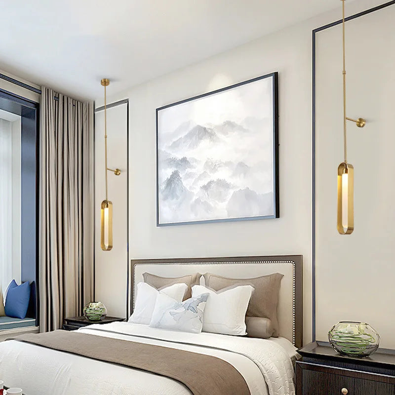 Creative LED wall light with adjustable height