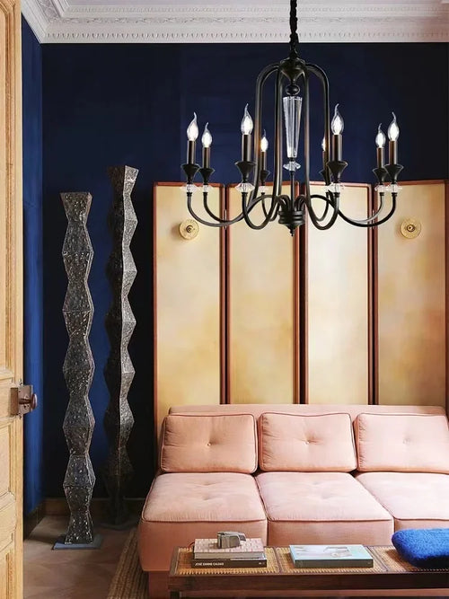 Retro luxury American style crystal chandelier - vue 6 sur 10