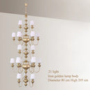 black copper led chandelier for elegant hotel decoration