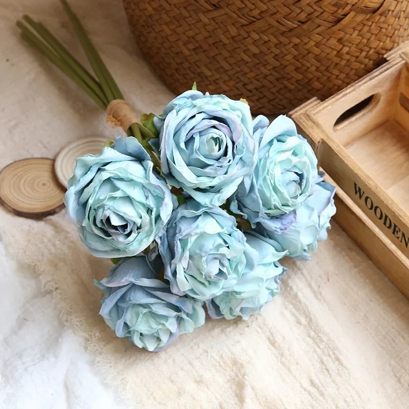 Artificial rose bouquet for decoration and photography - vue 8 sur 13