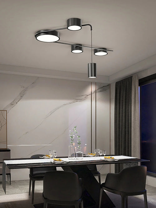 Modern LED chandelier for a simple and unique interior - vue 5 sur 12