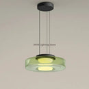 Minimalist Italian glass chandelier