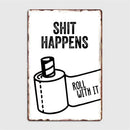 retro metal sign for fun wall decor