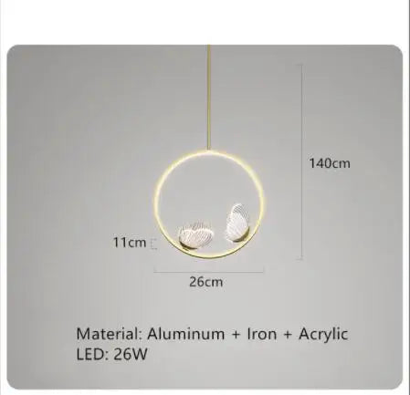 Acrylic designer pendant light for modern luxury decor - vue 20 sur 21