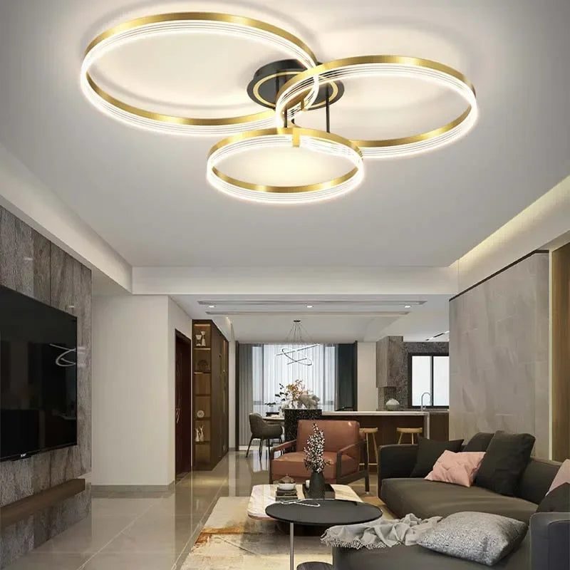 Modern acrylic chandelier with LED for luxurious décor