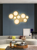 Postmodern copper LED magic mirror wall light
