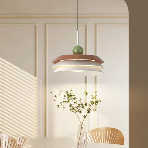 Modern pendant light with 3 dimming levels and adjustable wire - vue 2 sur 10
