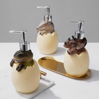 cute eco-friendly refillable dinosaur soap dispenser