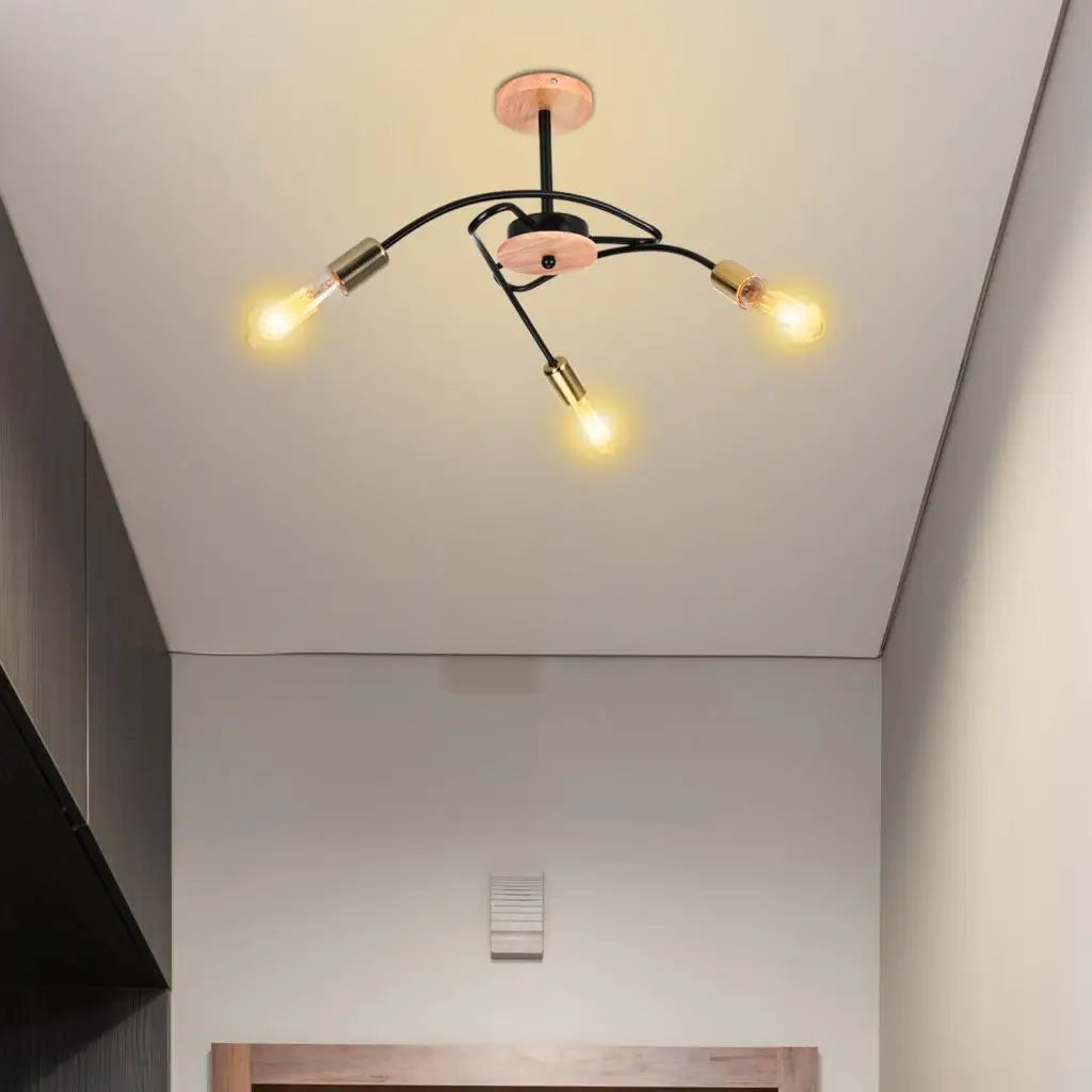 Modern sputnik chandelier industrial style for elegant interiors - vue 3 sur 19
